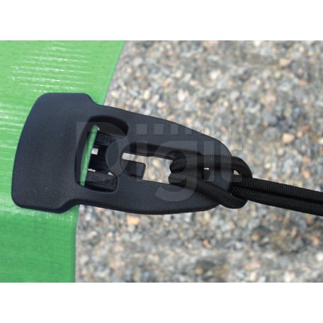 BannaBungee fém kampós ponyvarögzítő gumi (15 cm, fekete)