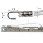 BannaBungee fém kampós ponyvarögzítő gumi (25 cm, fehér)