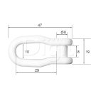 Šekel plast biely [10 ks]