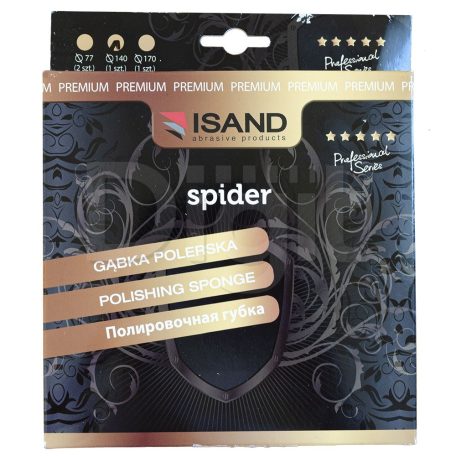 Špongia na leštenie Spider, 140 mm | bielo-červená