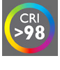 CRI >98 color rendering index 